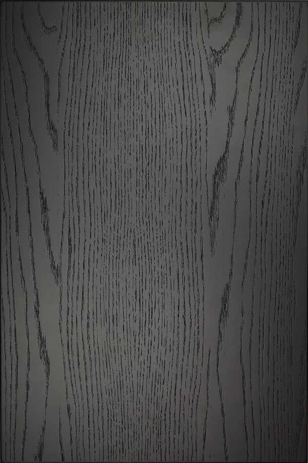 Dövad Svart Ask Kökslucka